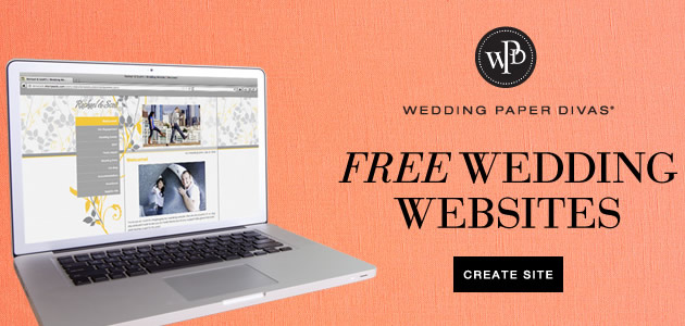 Free Wedding Website from Wedding Paper Divas