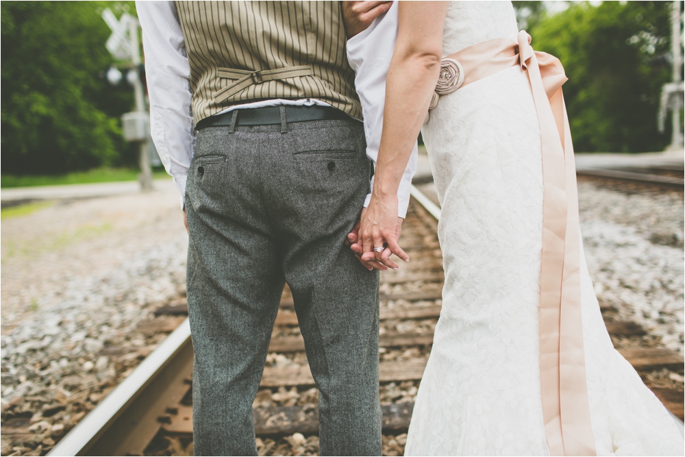 train tracks wedding