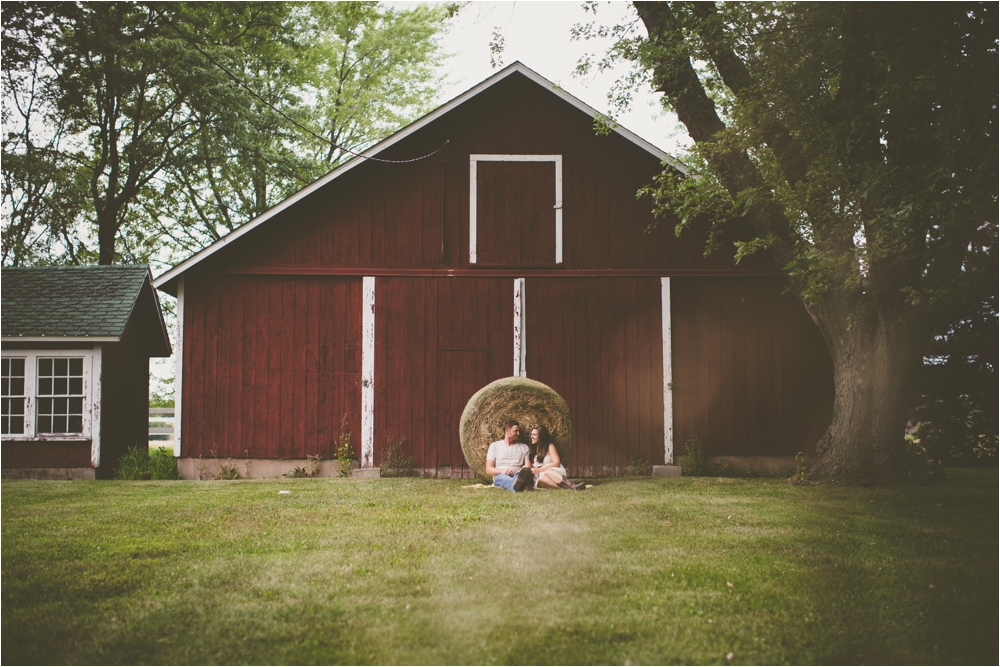 hay bale oconomowoc wisconsin engagement session studio 29 photography