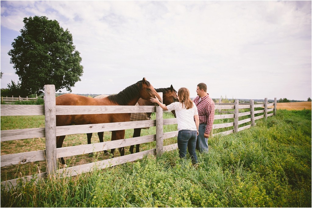 horses engagement session