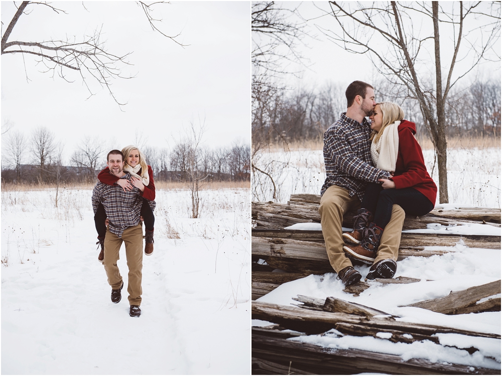 milwaukee winter engagement photos