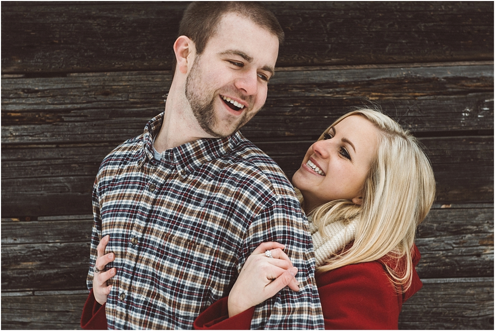 milwaukee winter engagement photos