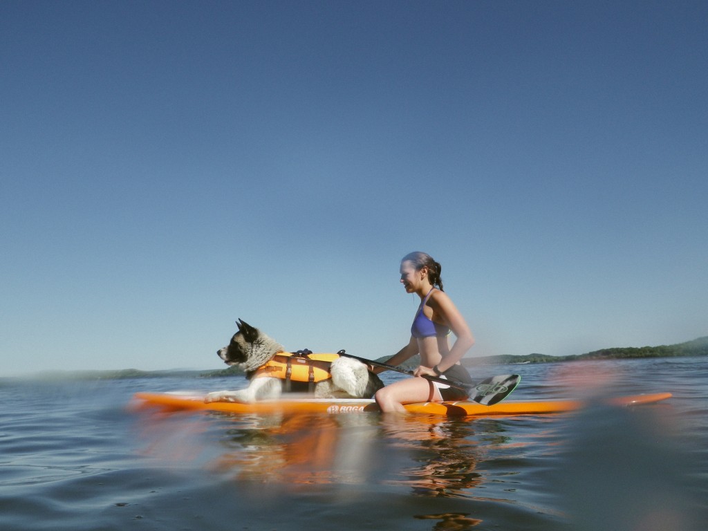 paddle boarding