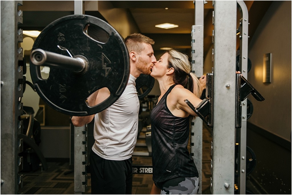fitness engagement photos