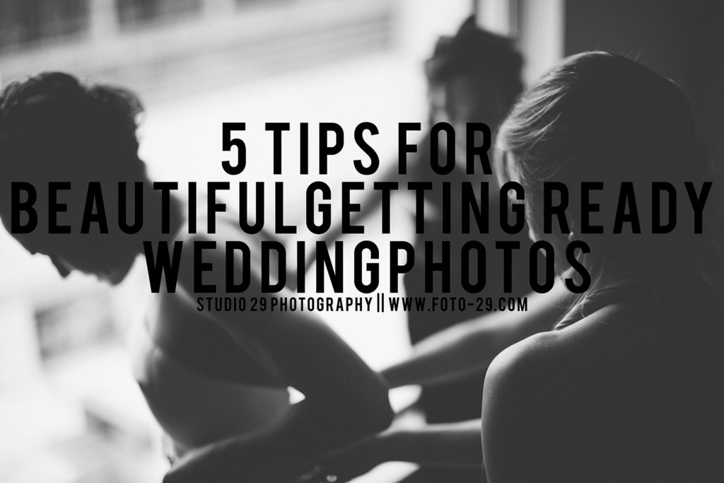 getting ready wedding photos