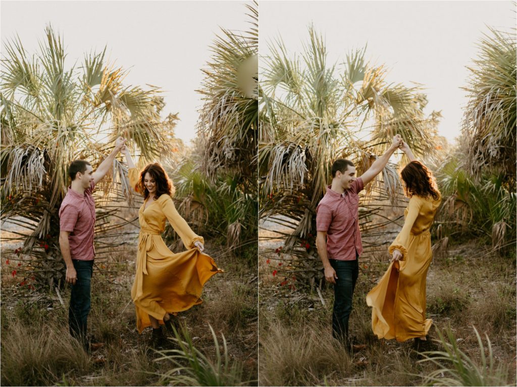Tampa engagement photography Honeymoon island