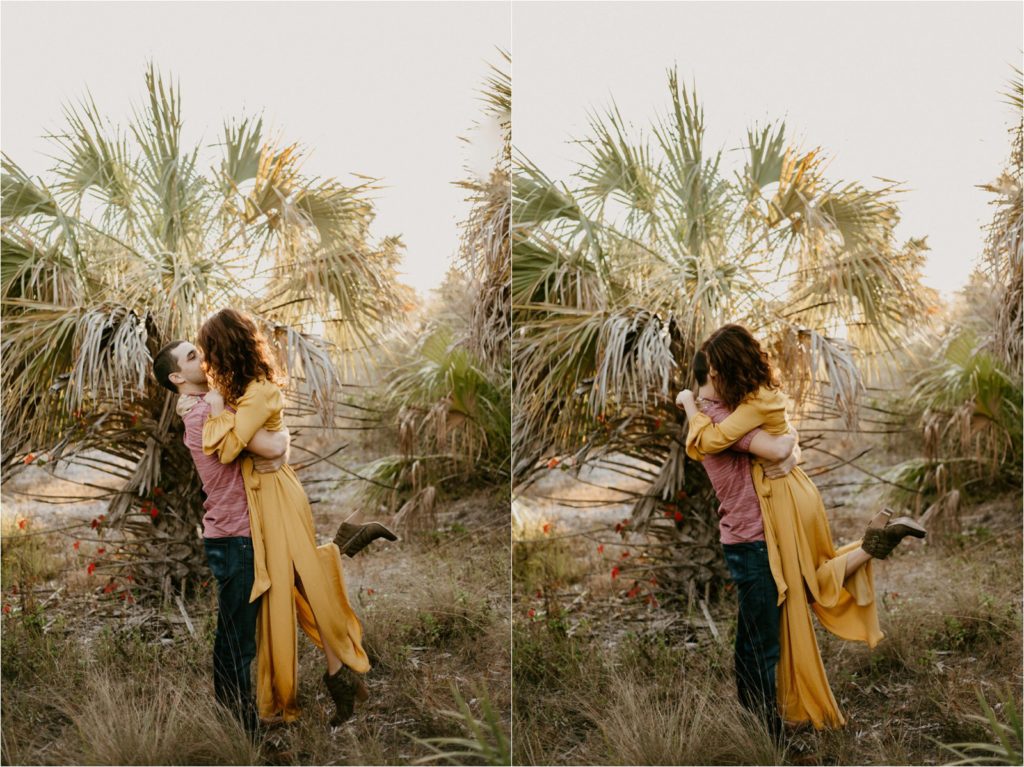 Tampa engagement photography Honeymoon island
