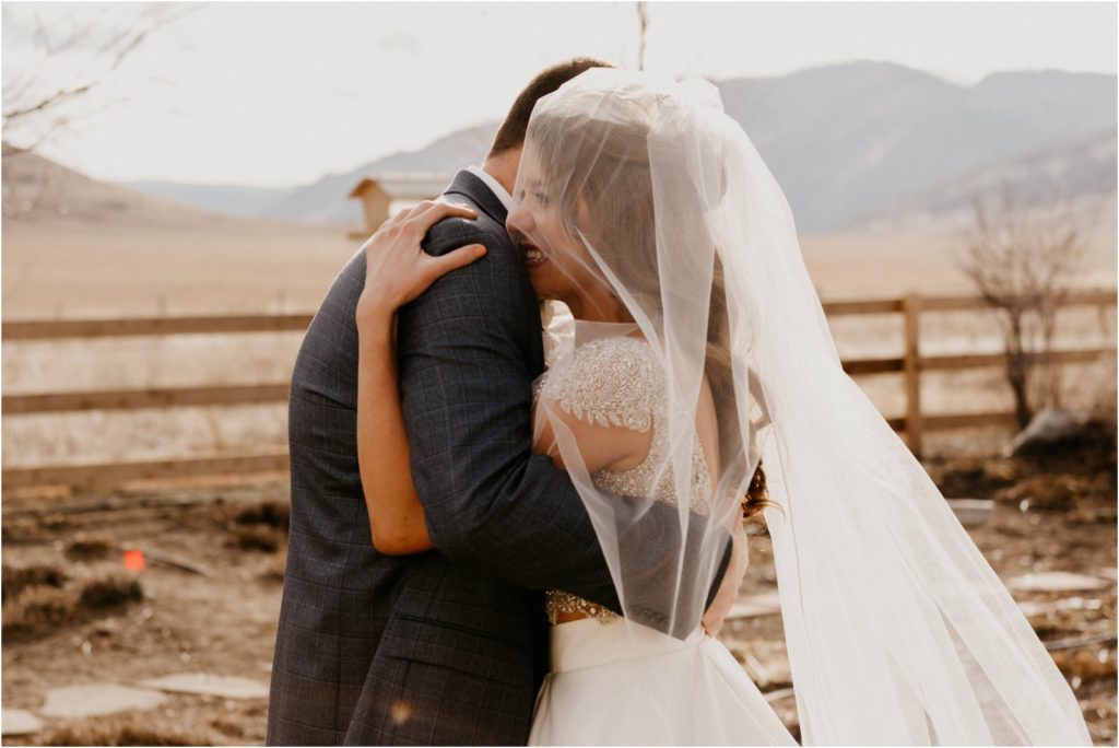 Golden Colorado Winter Wedding 