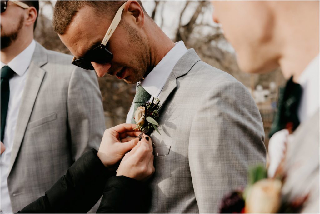 Golden Colorado Winter Wedding 