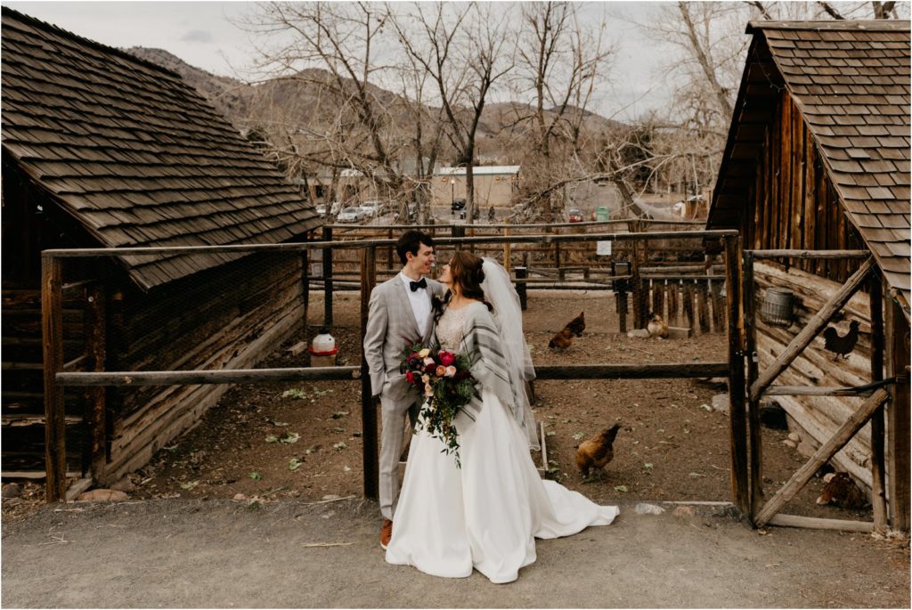 Golden Colorado Winter Wedding 