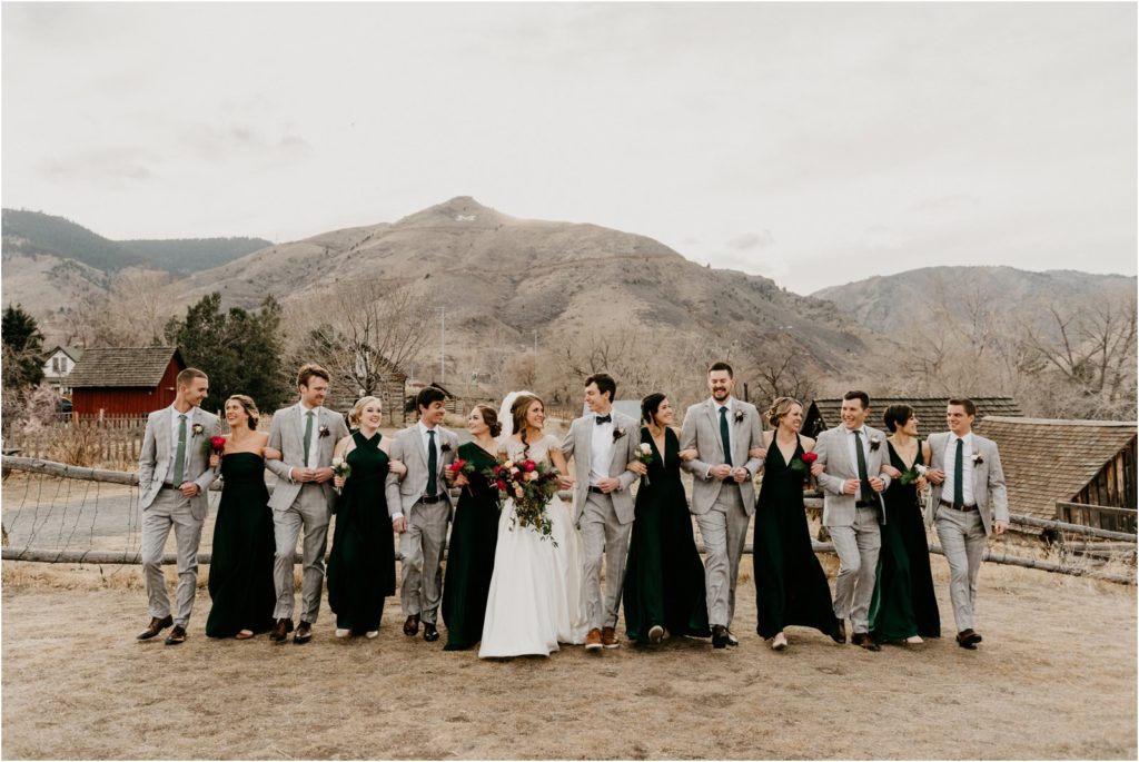 Golden Colorado Winter Wedding 