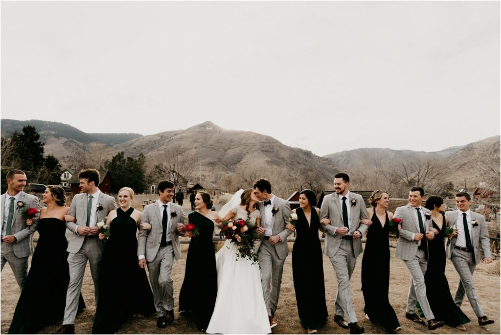 Golden Colorado Winter Wedding 