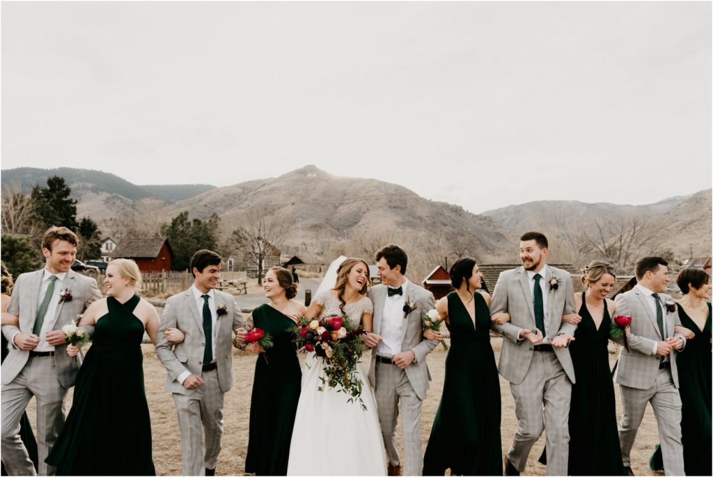 Golden Colorado Winter Wedding 