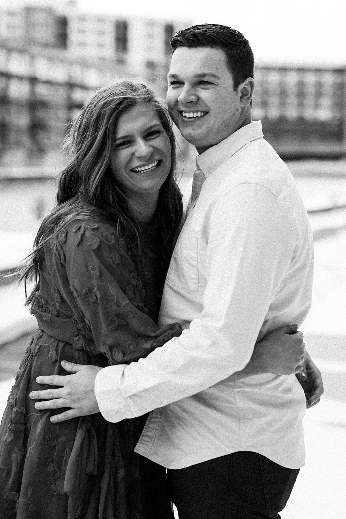 third ward Milwaukee Wisconsin engagement photos