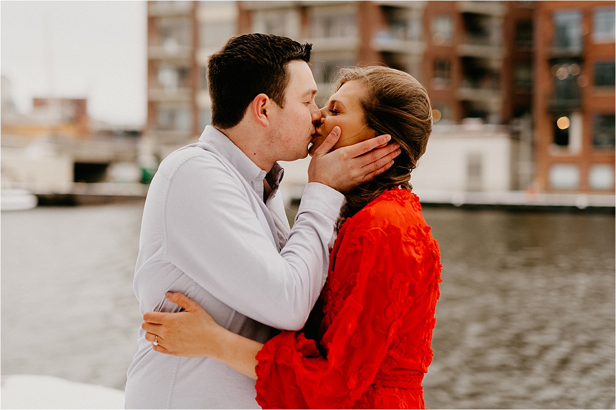third ward Milwaukee Wisconsin engagement photos