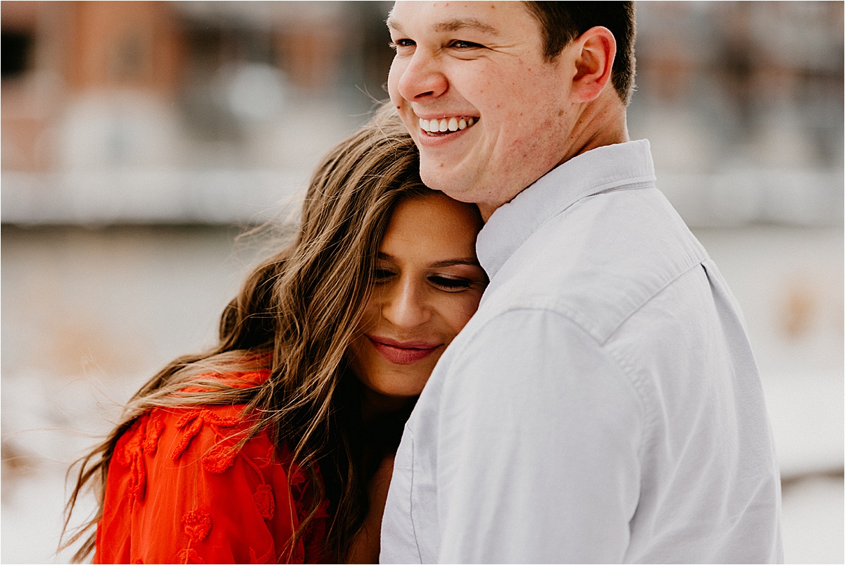 third ward Milwaukee Wisconsin engagement photos