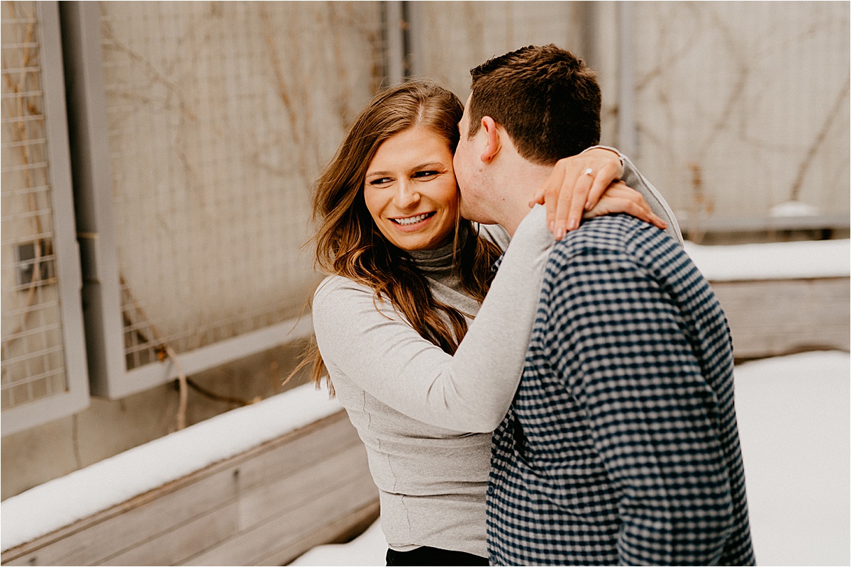 third ward Milwaukee Wisconsin engagement photos