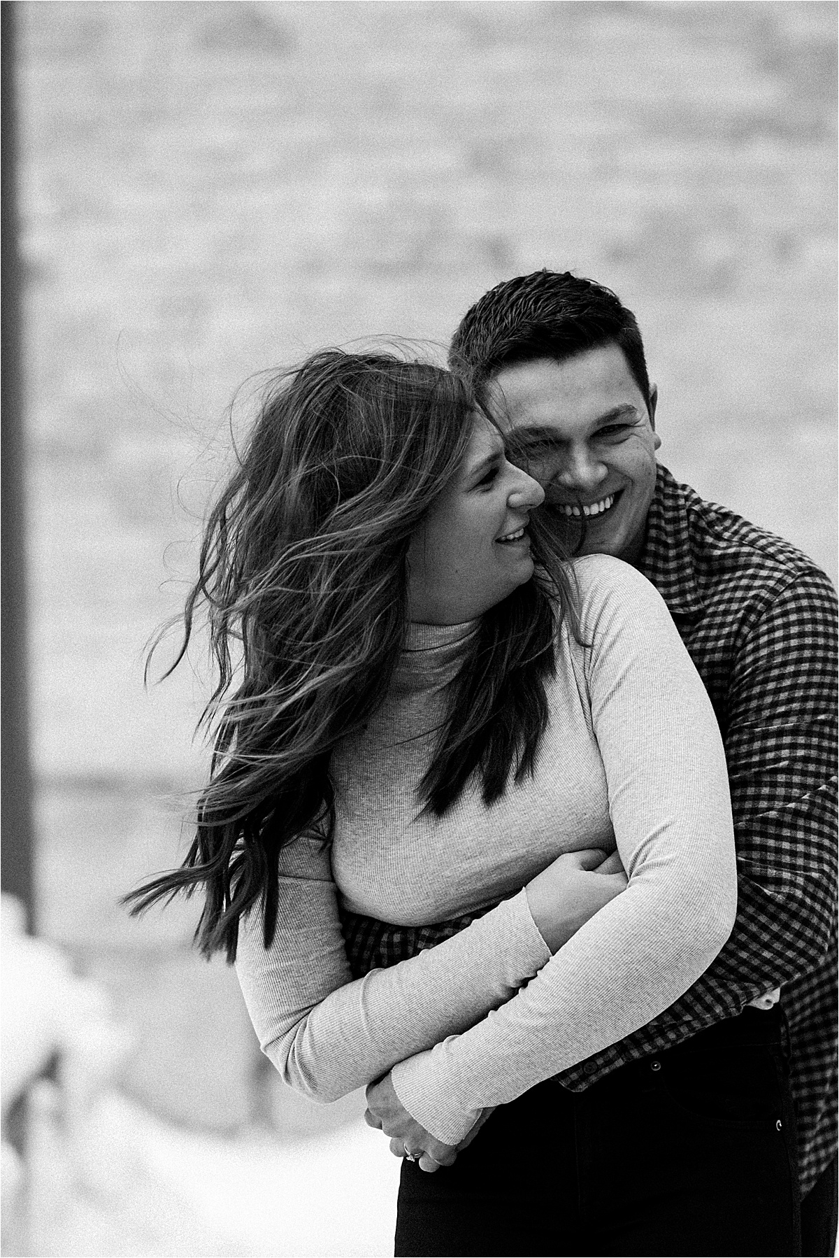 third ward Milwaukee Wisconsin engagement photos