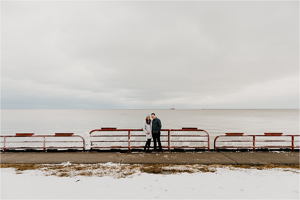 third ward Milwaukee Wisconsin engagement photos