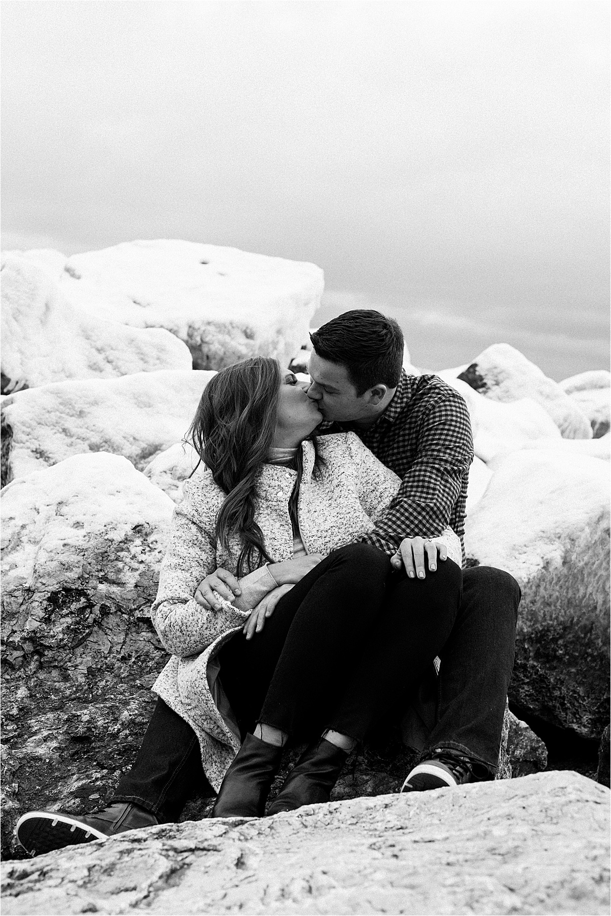 third ward Milwaukee Wisconsin engagement photos