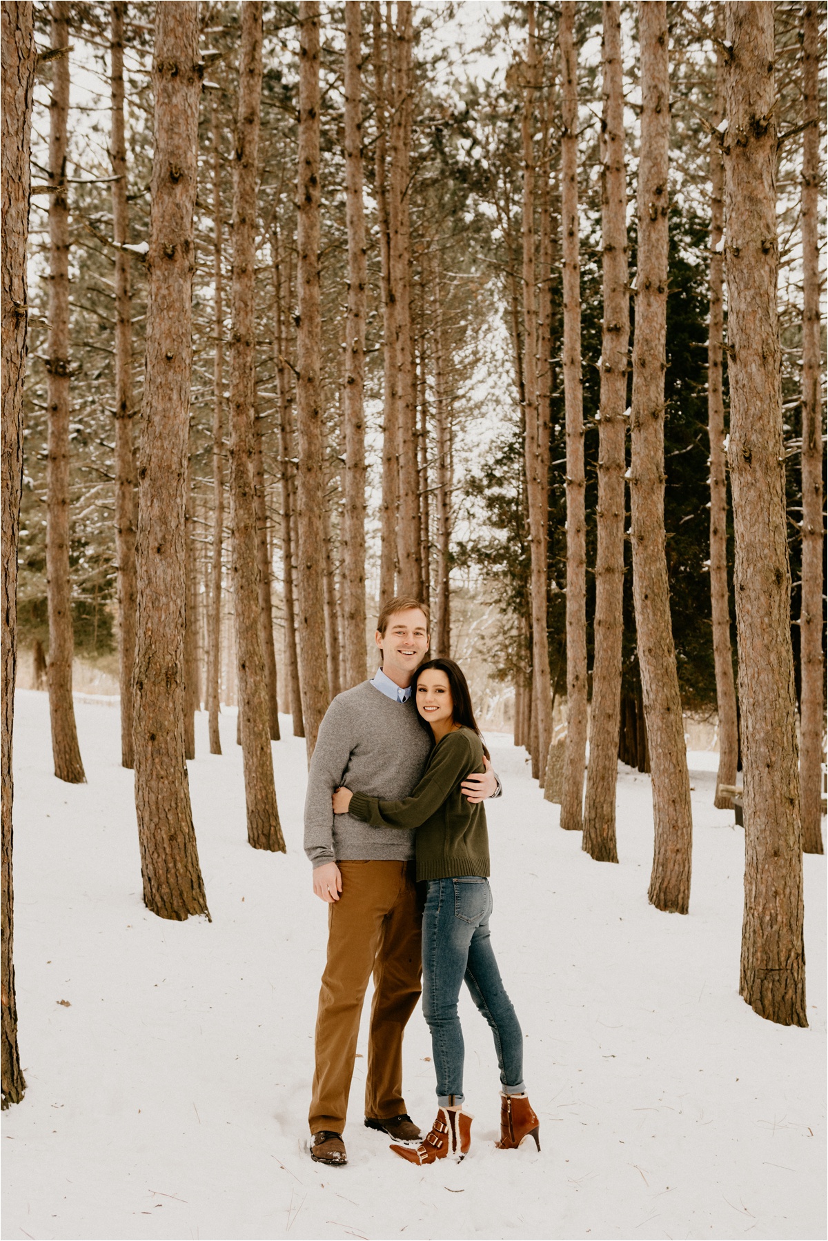 engagement photos with dog