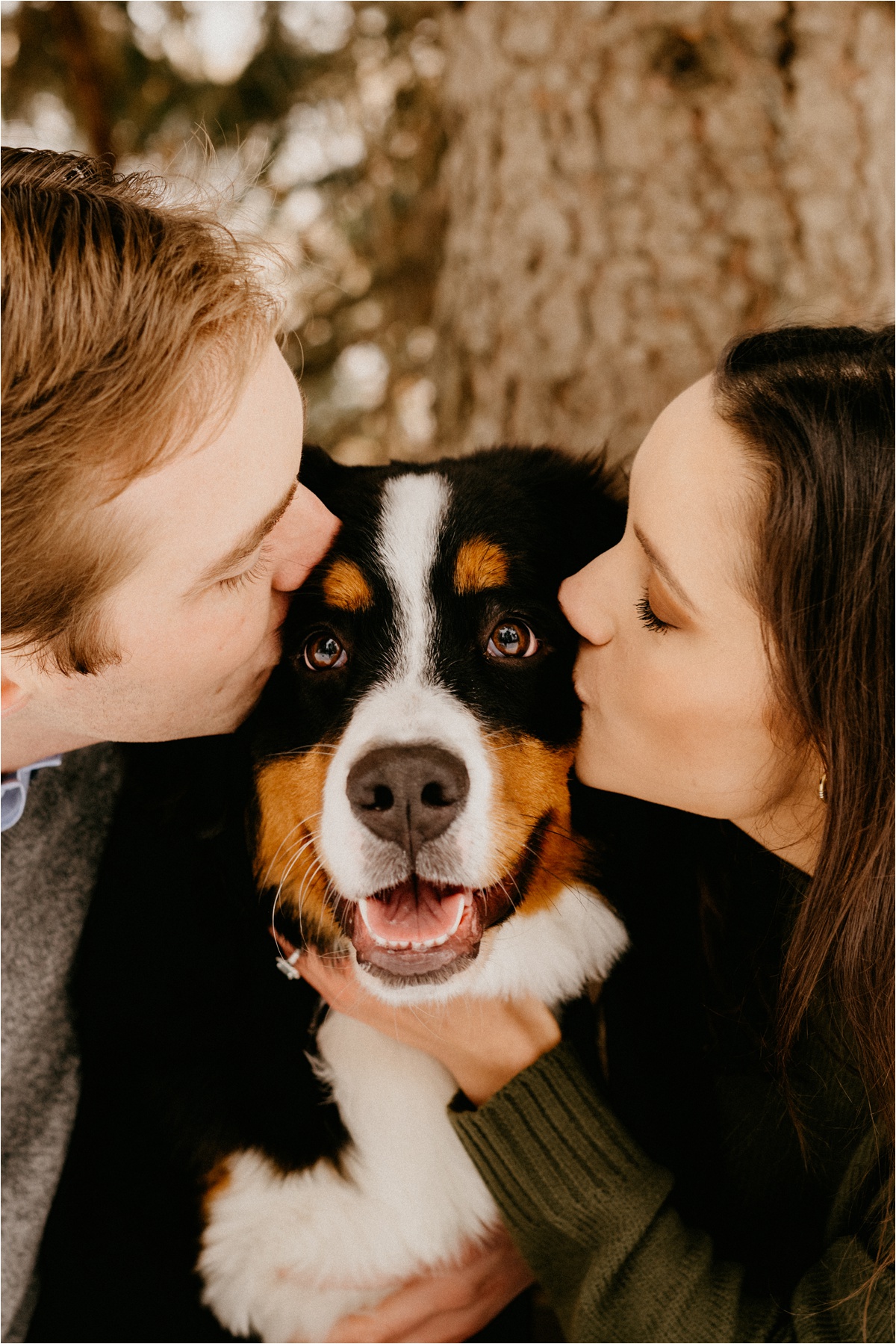 Wisconsin winter engagement photos