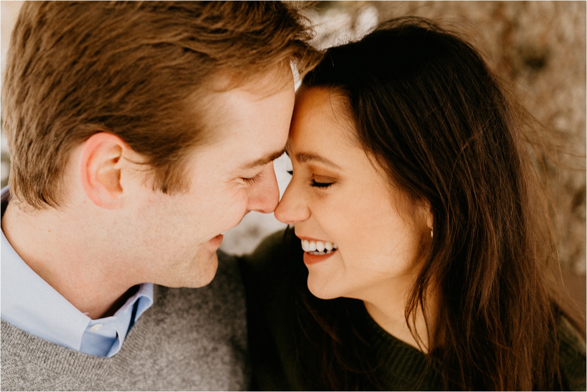 Wisconsin winter engagement photos