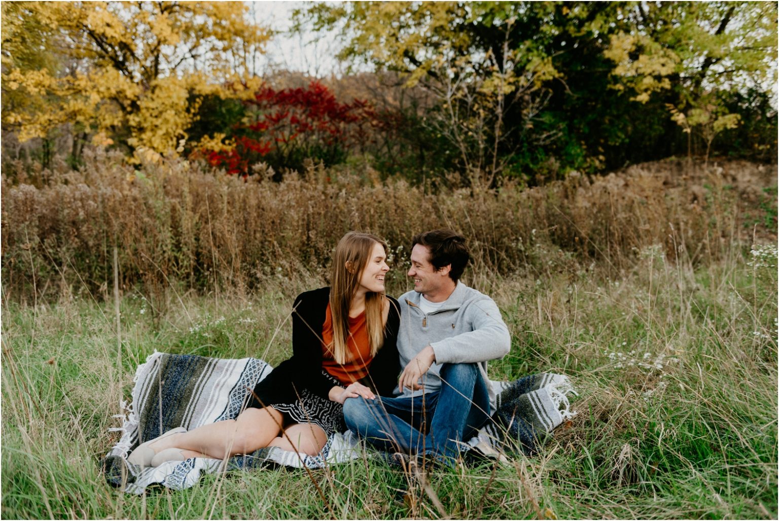 Paige + Collin Minooka Park Wisconsin Engagement Photography - Studio ...