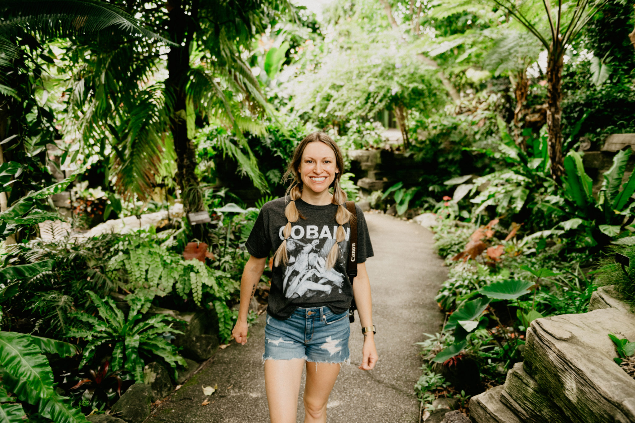 girl at milwaukee domes