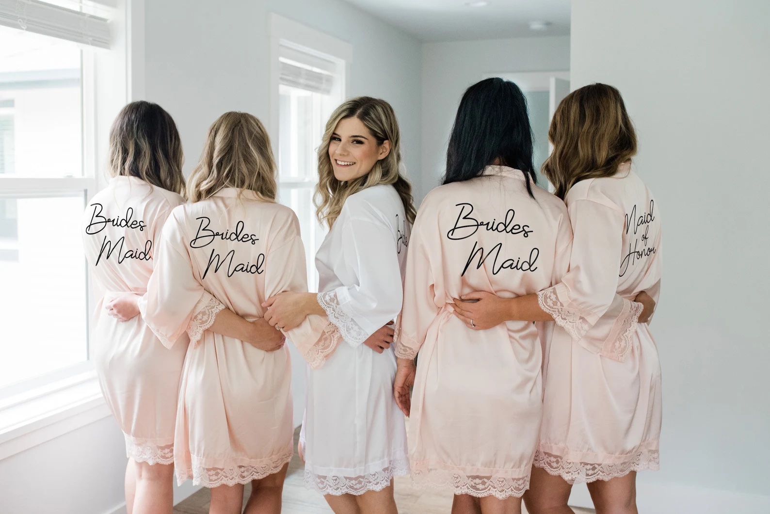 Personalized Satin Robes - Bridesmaid