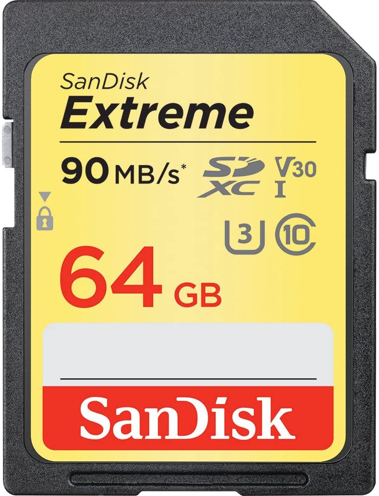 SanDisk 64GB Extreme SDXC UHS-I Memory Card 