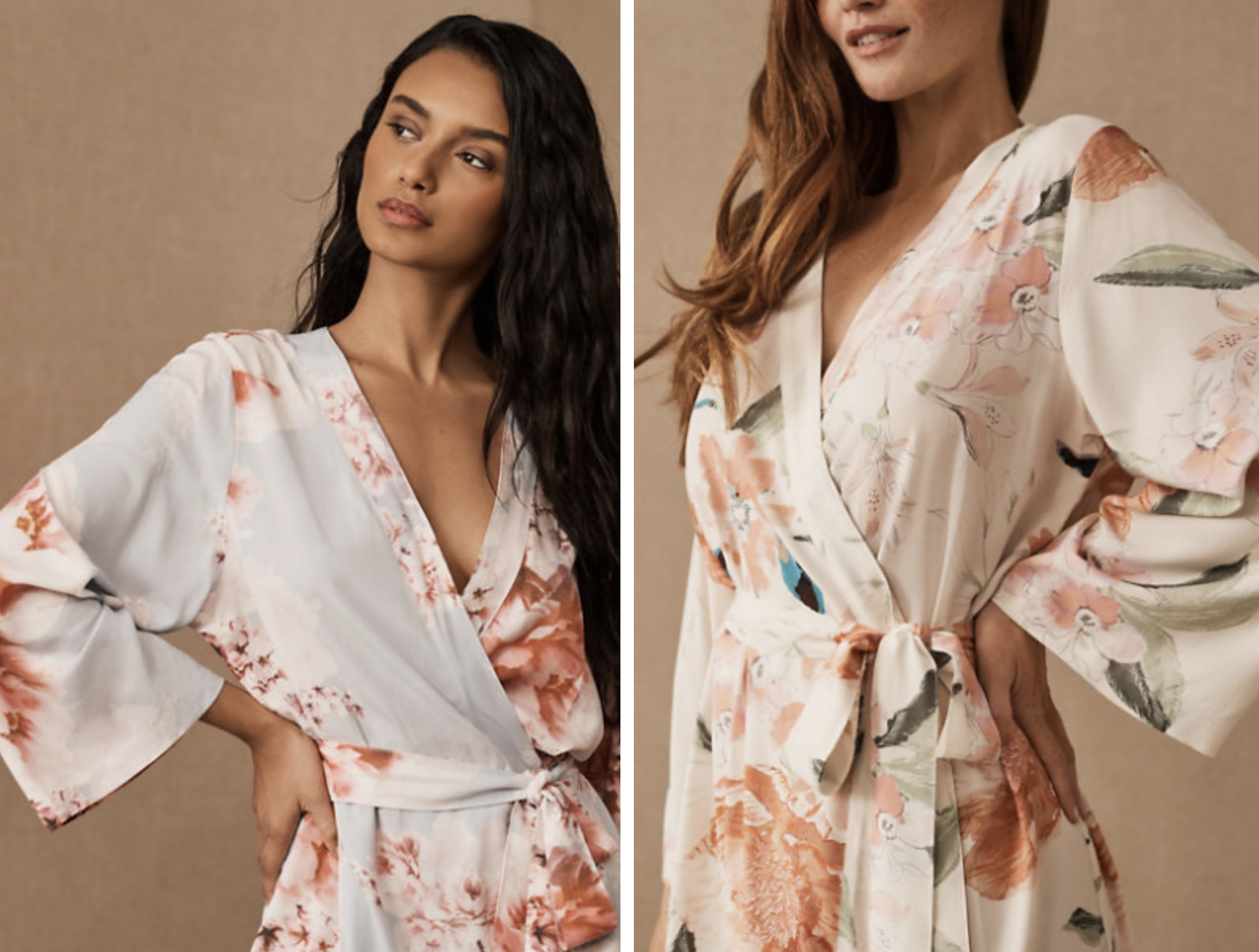 pastel bridesmaid wedding day robes