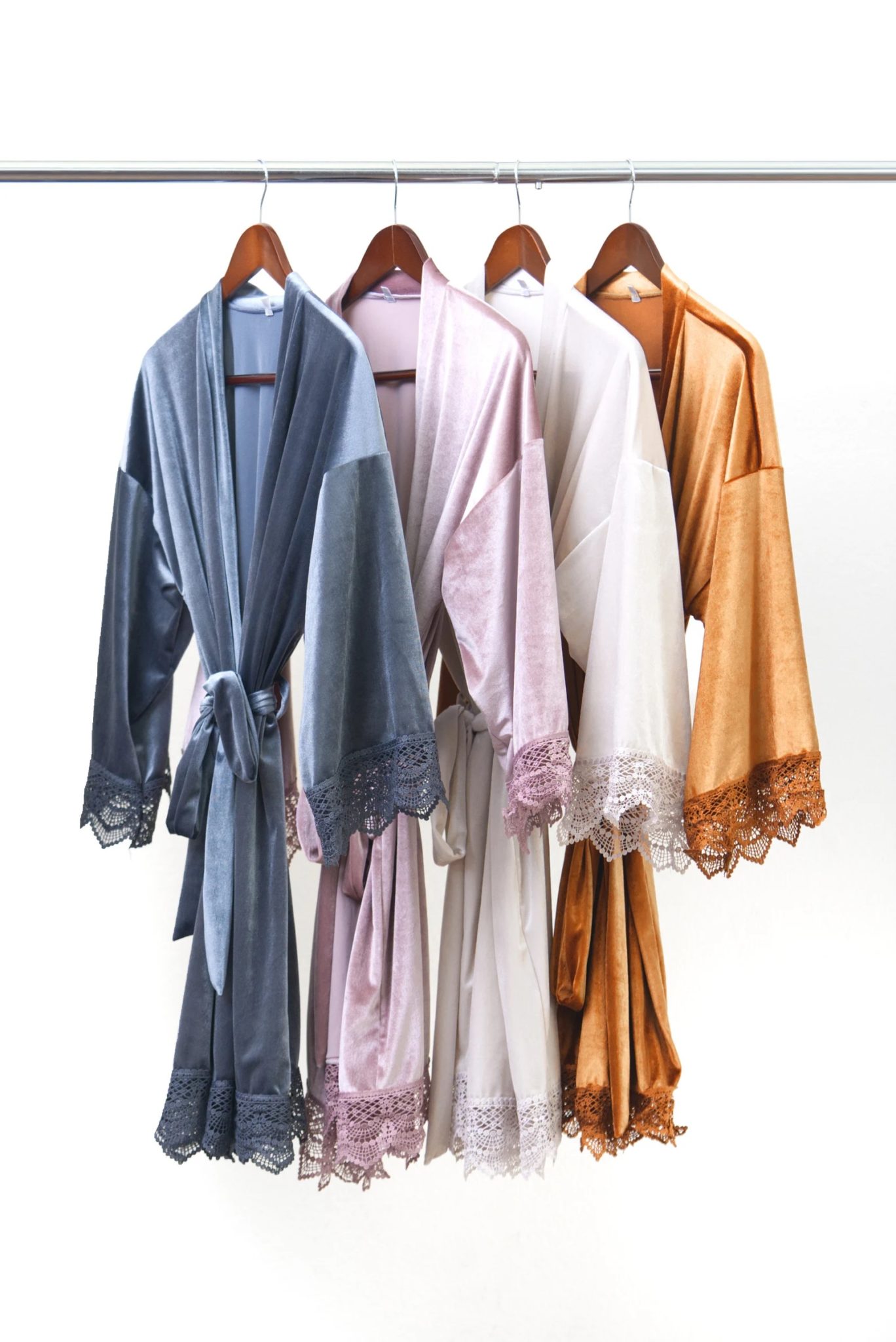 velvet bridesmaid robe
