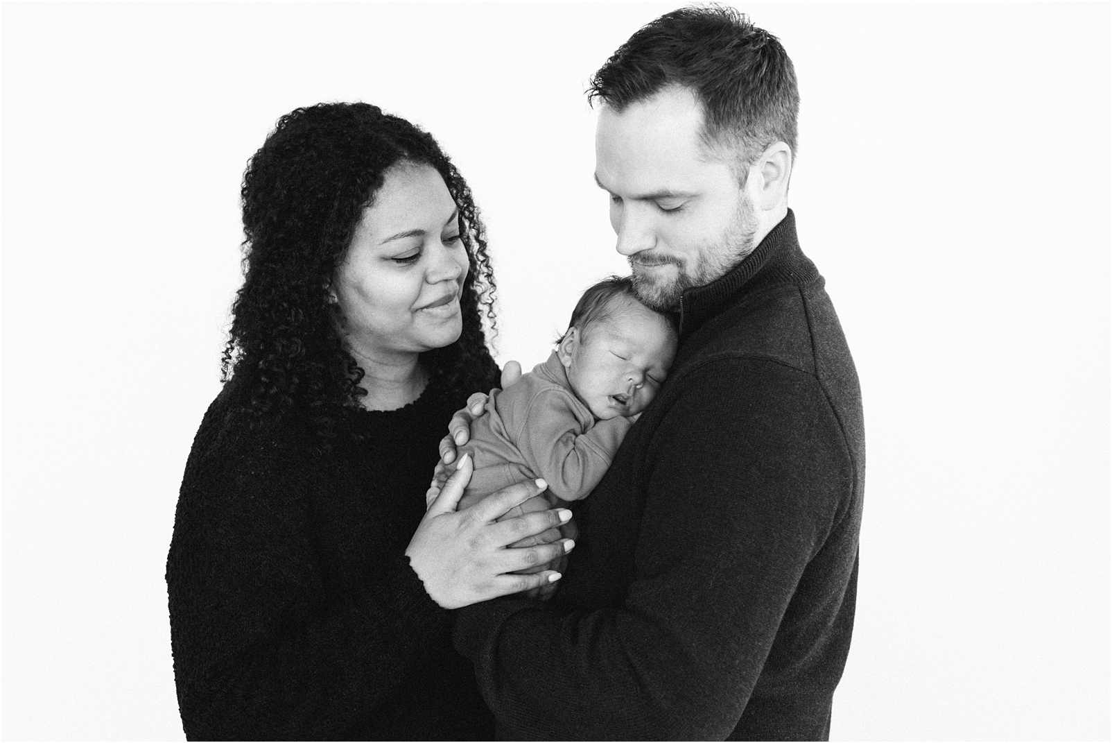 mom dad and baby