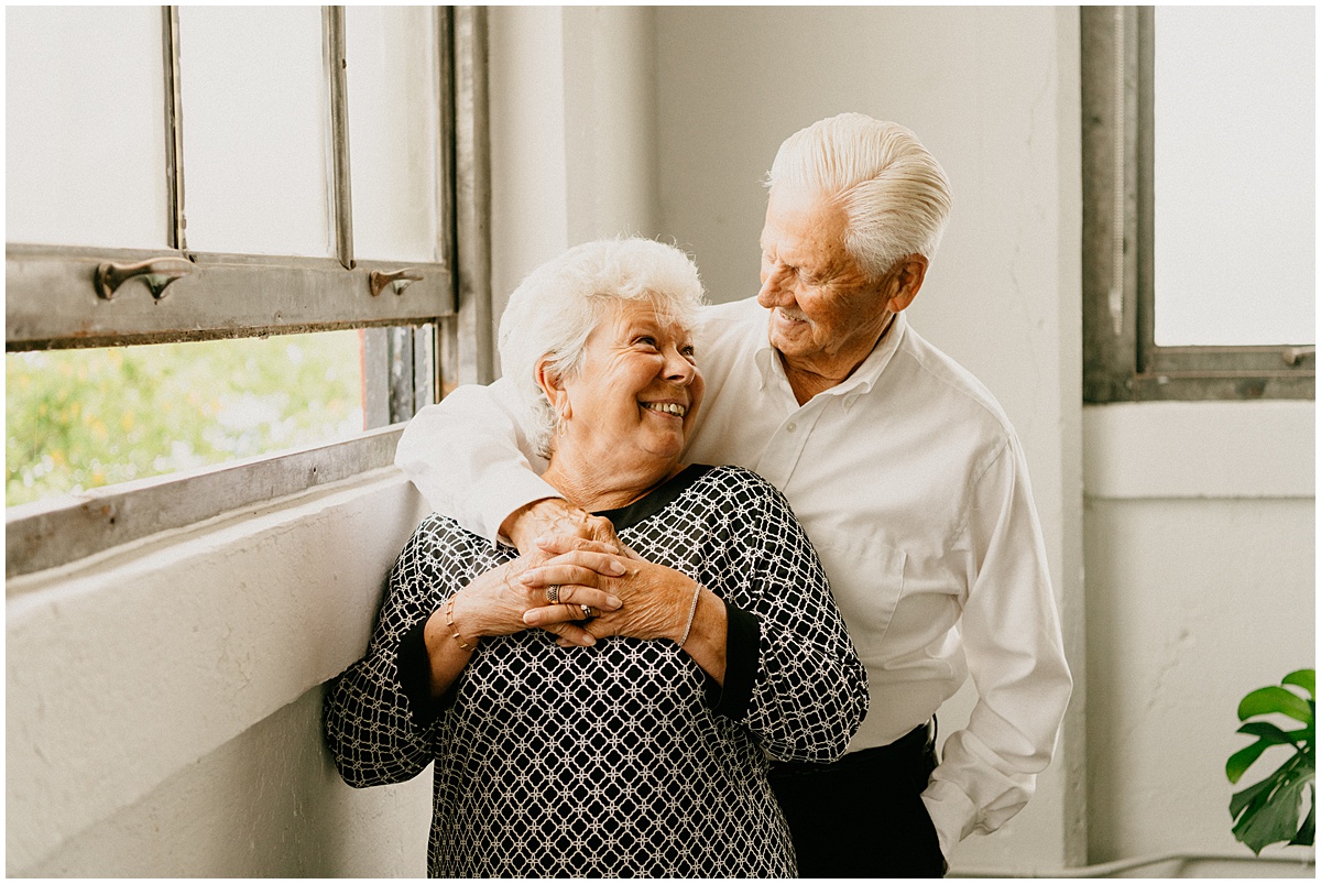 old smiling couple