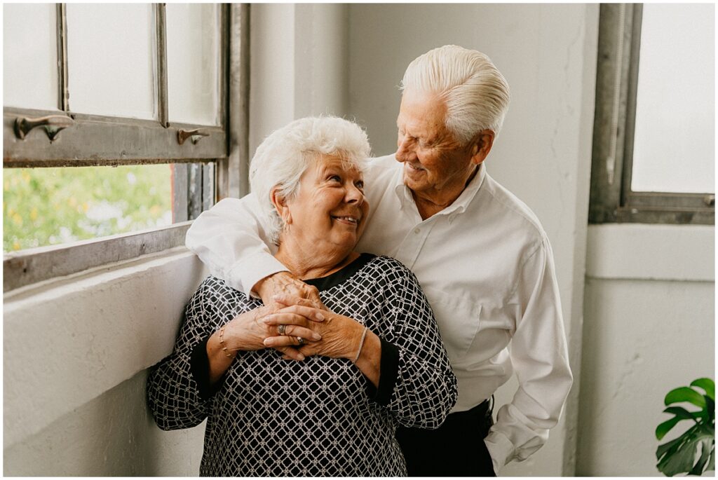 old smiling couple