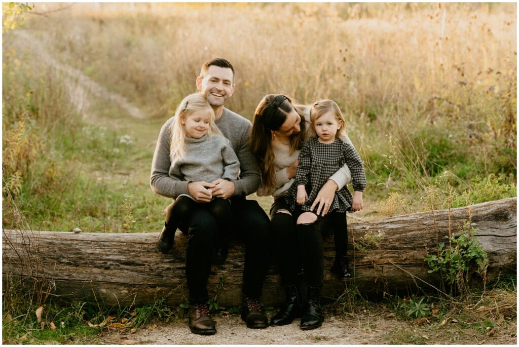 family photos at a wisconsin park everyone is smiling