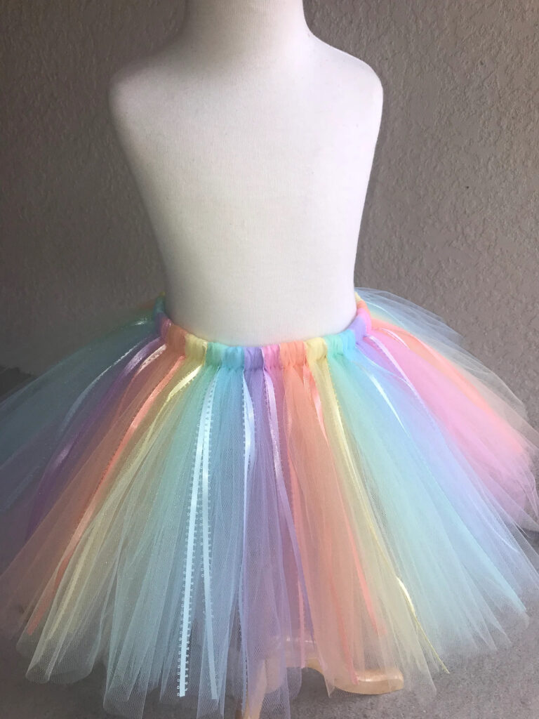 pastel rainbow kids tutu