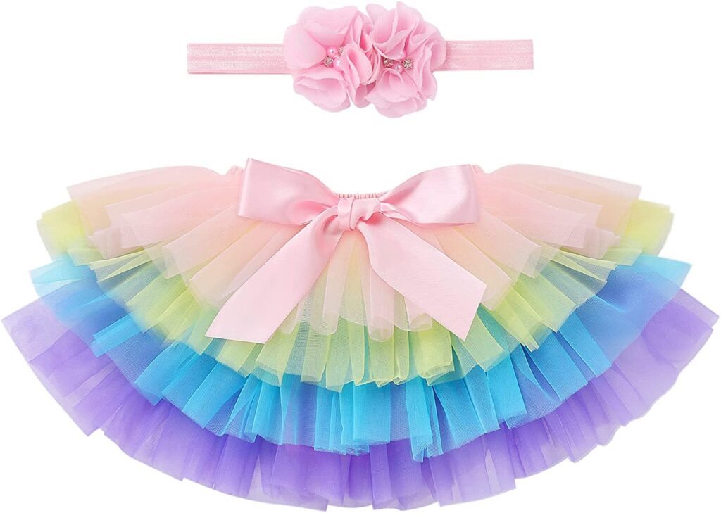 rainbow tutu for first birthday