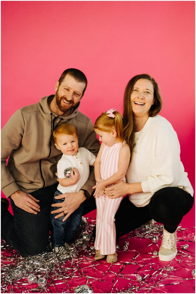 family valentine's day photo session