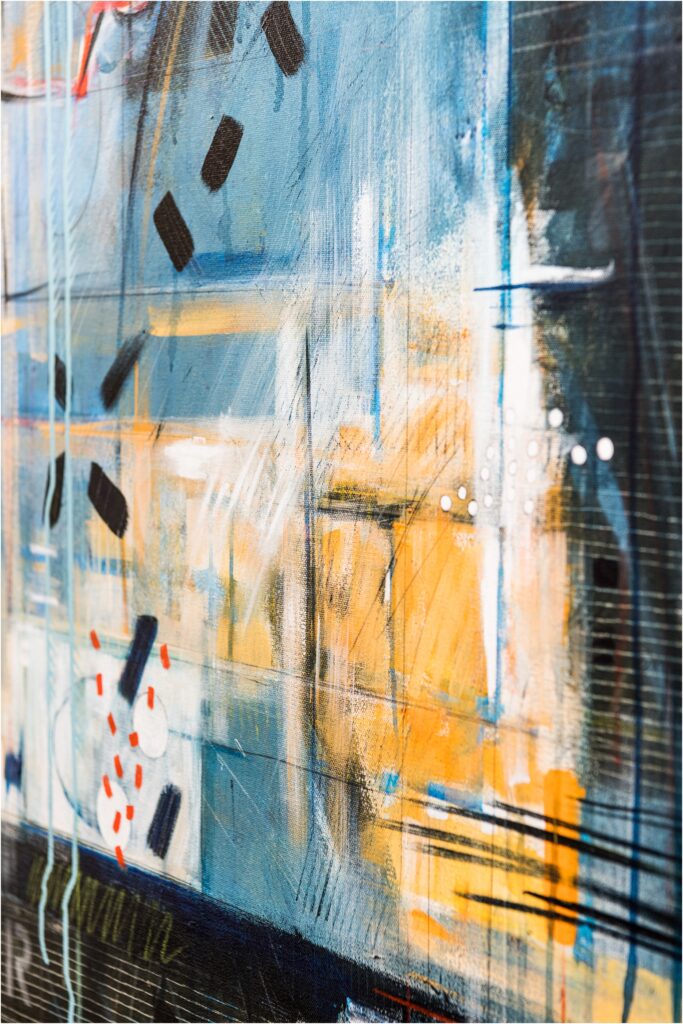Miad piece of art a blue painting