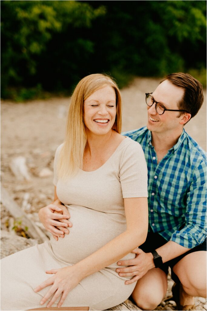 laughing husband and wife