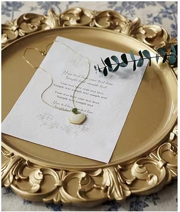 Round Gold Tray