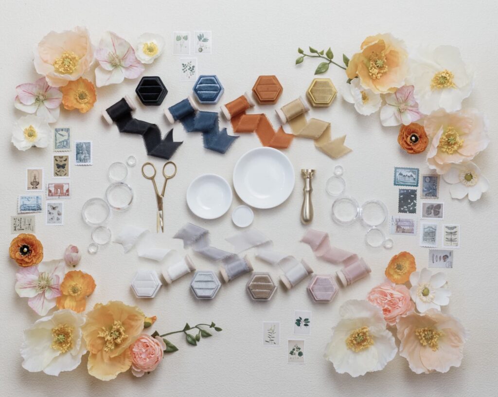 total collection of wedding lay flat supplies