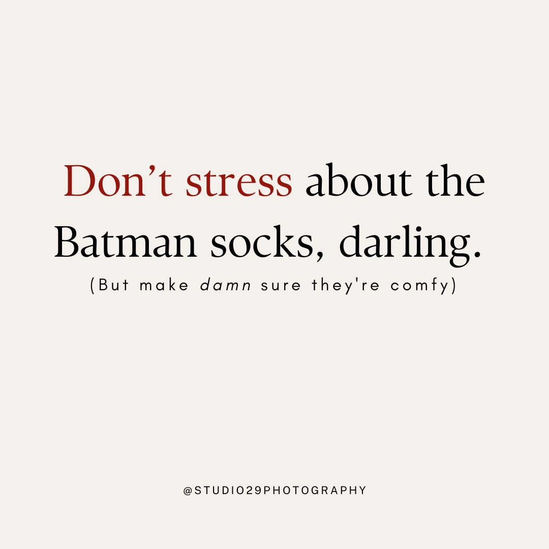 don't stress about batman socks