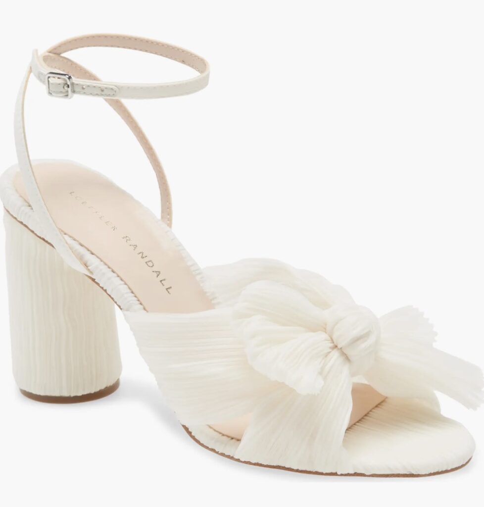 Loeffler Randall wedding block heel shoe