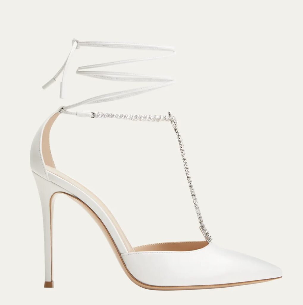 gianvito wedding day heel shoe with straps