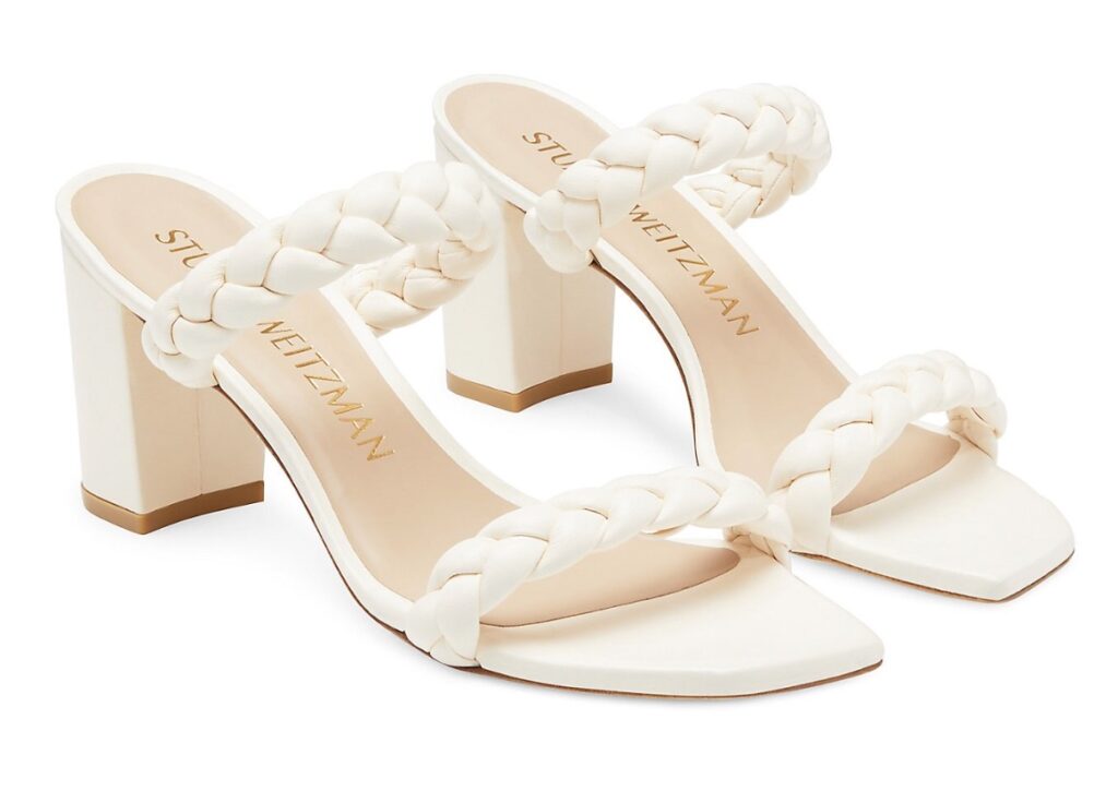 stuart weitzman block sandal for weddings