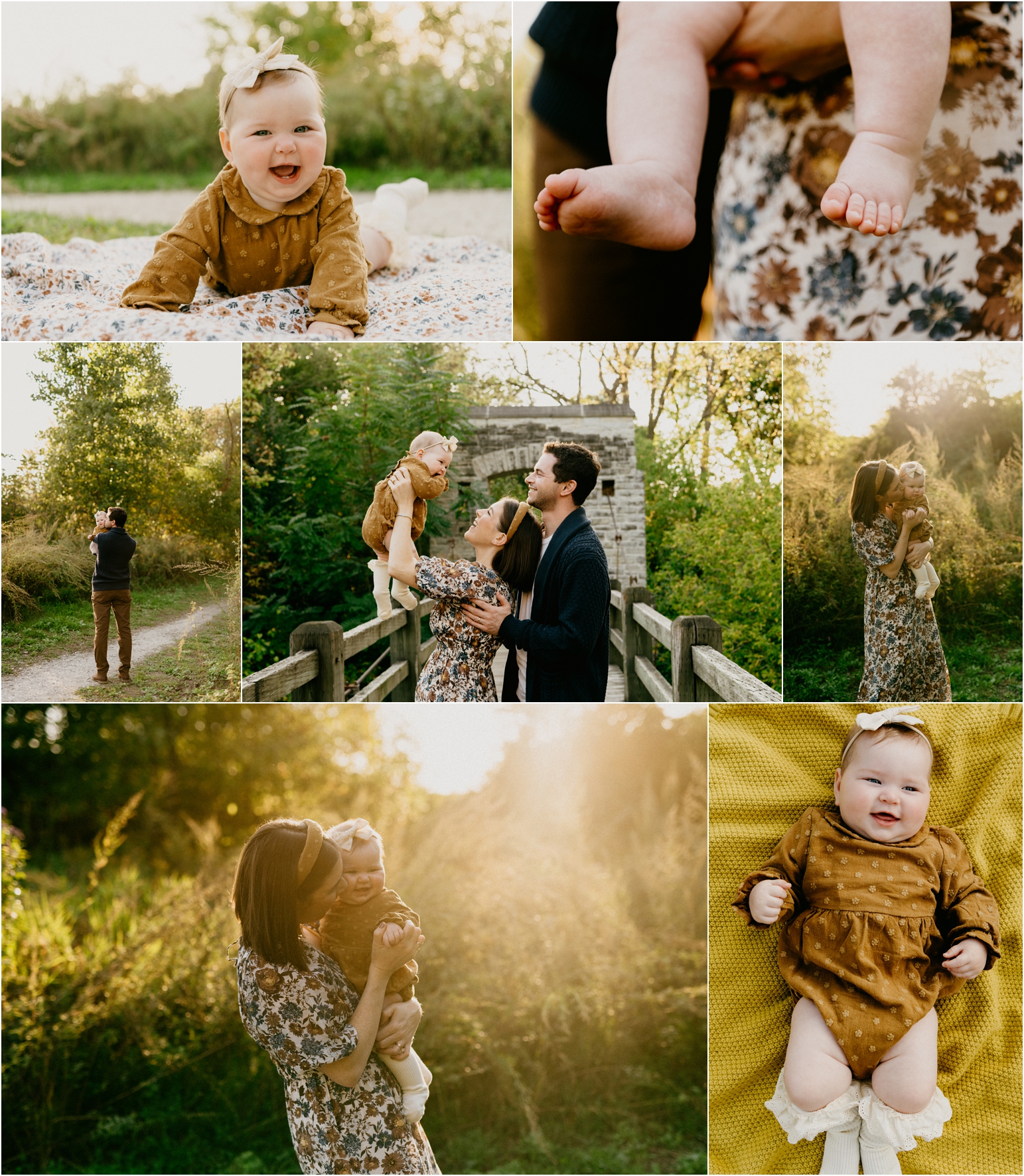 beautiful outdoor family photos