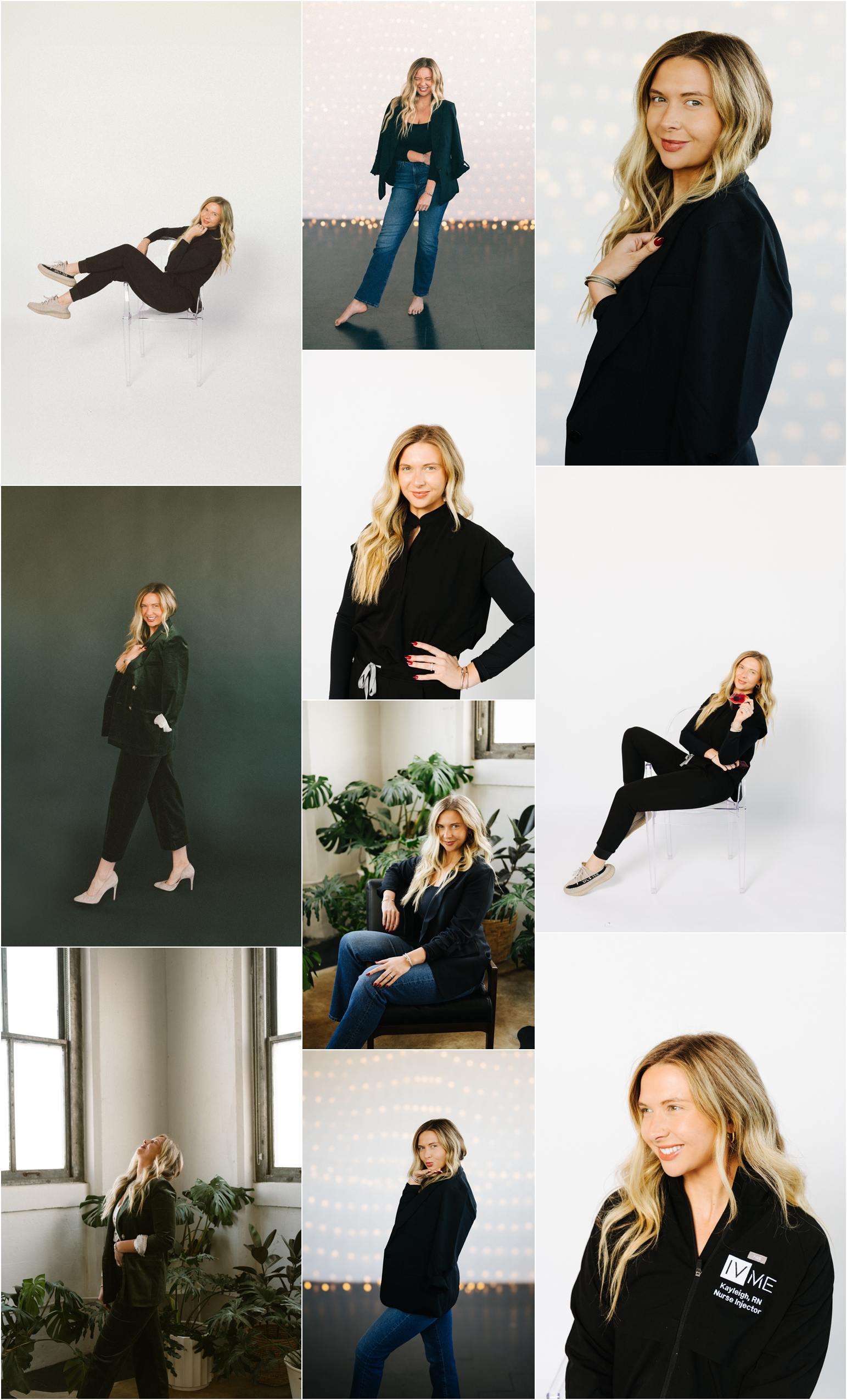 nurse injector brand photography session
